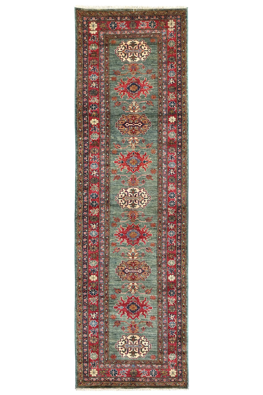 Super Kazak Afghan Runner – Sage Horizon