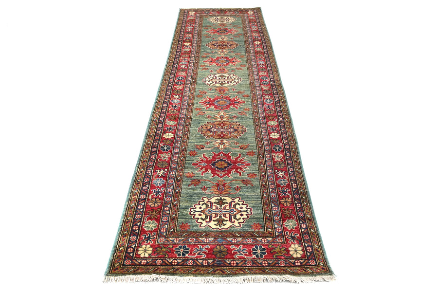 Super Kazak Afghan Runner – Sage Horizon