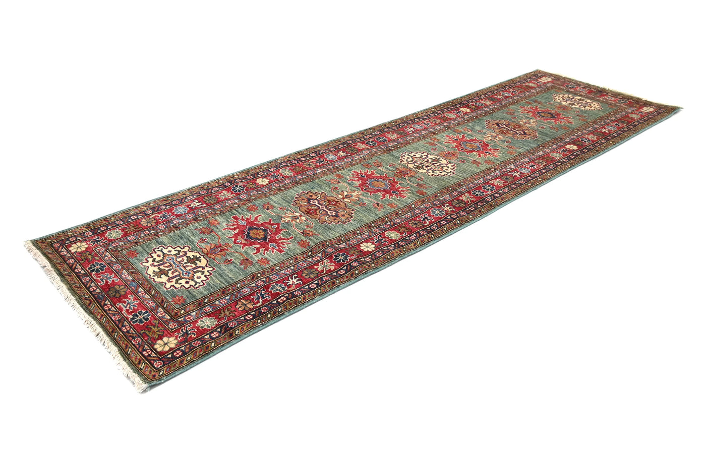 Super Kazak Afghan Runner – Sage Horizon