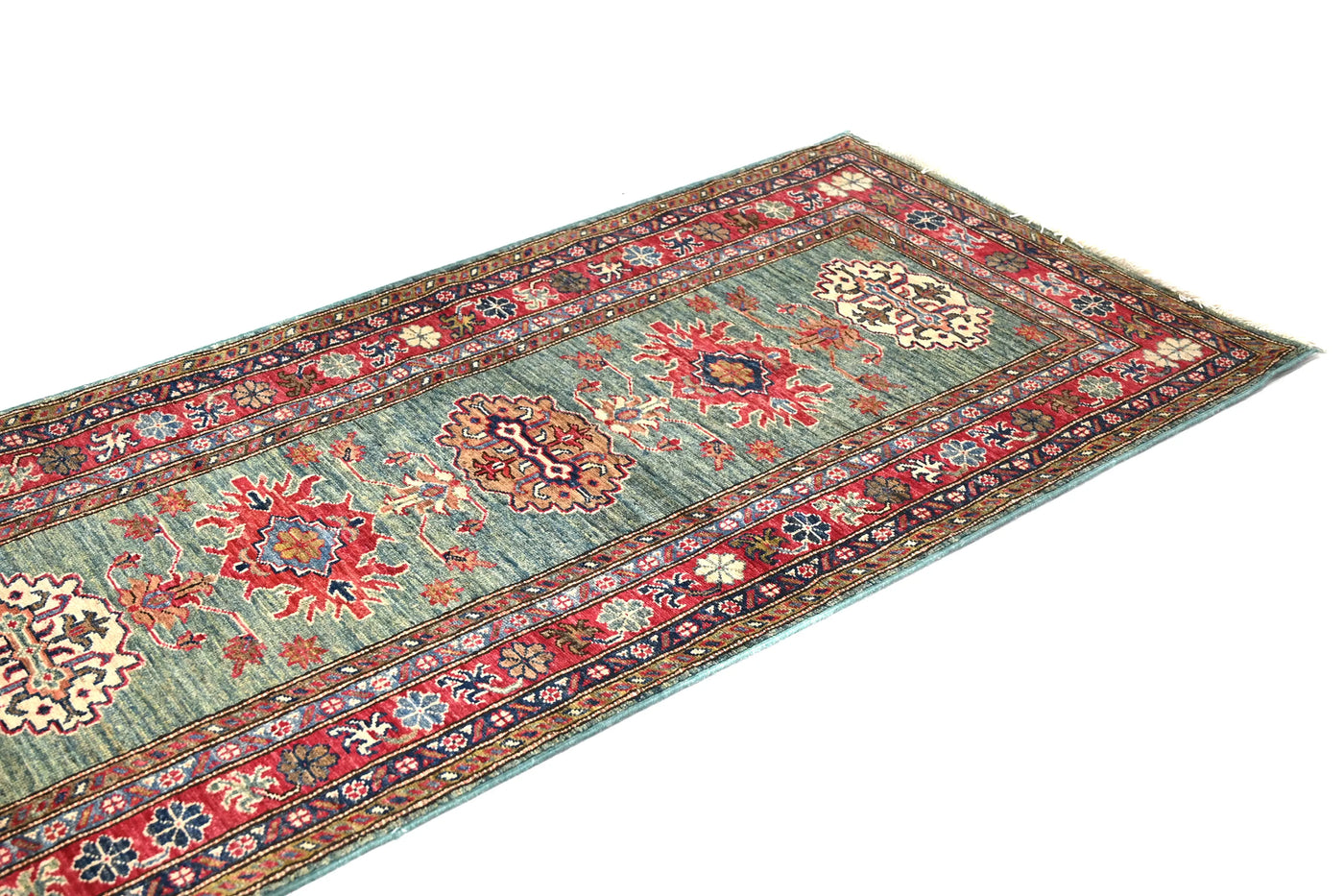 Super Kazak Afghan Runner – Sage Horizon