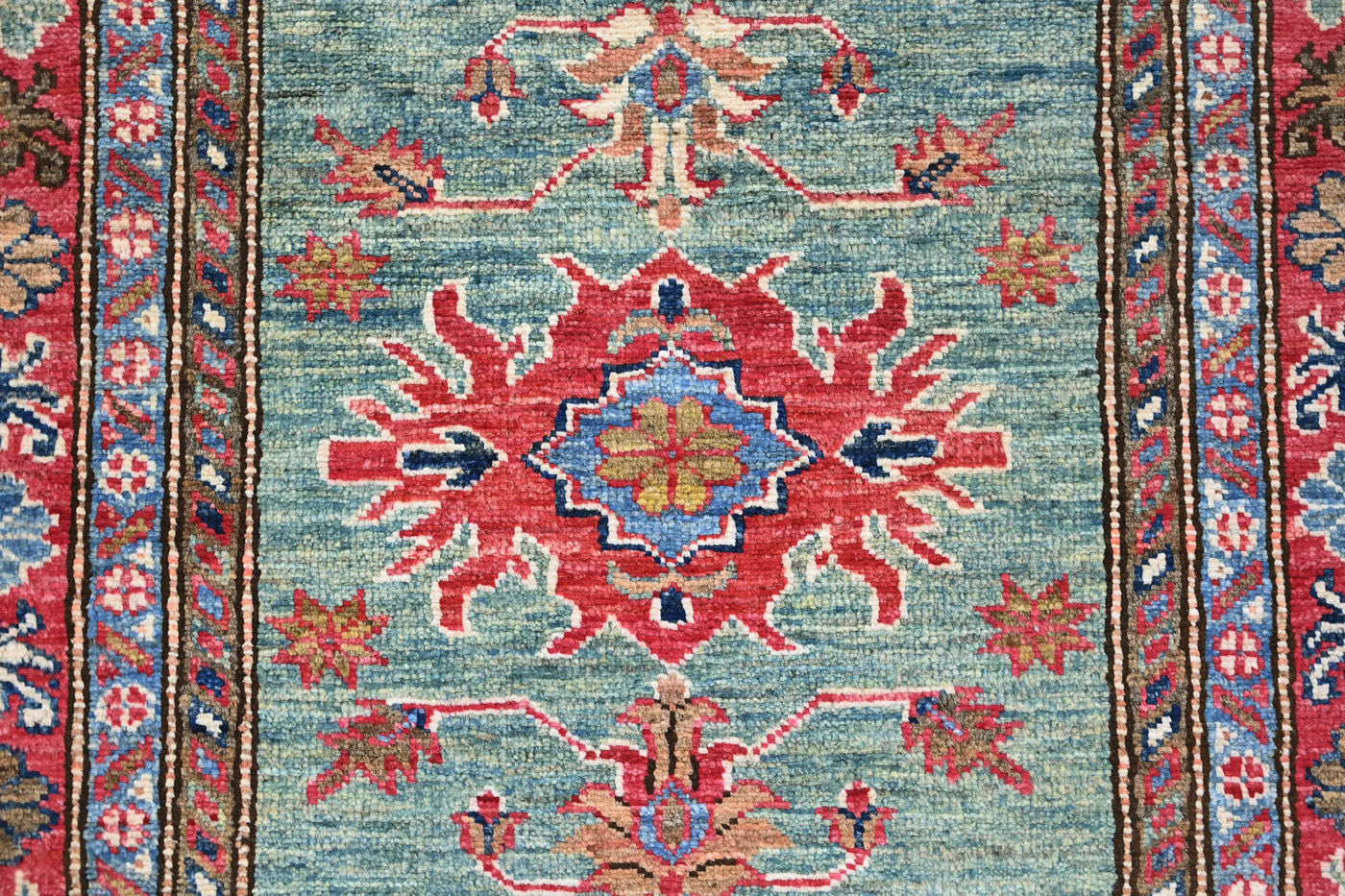 Super Kazak Afghan Runner – Sage Horizon