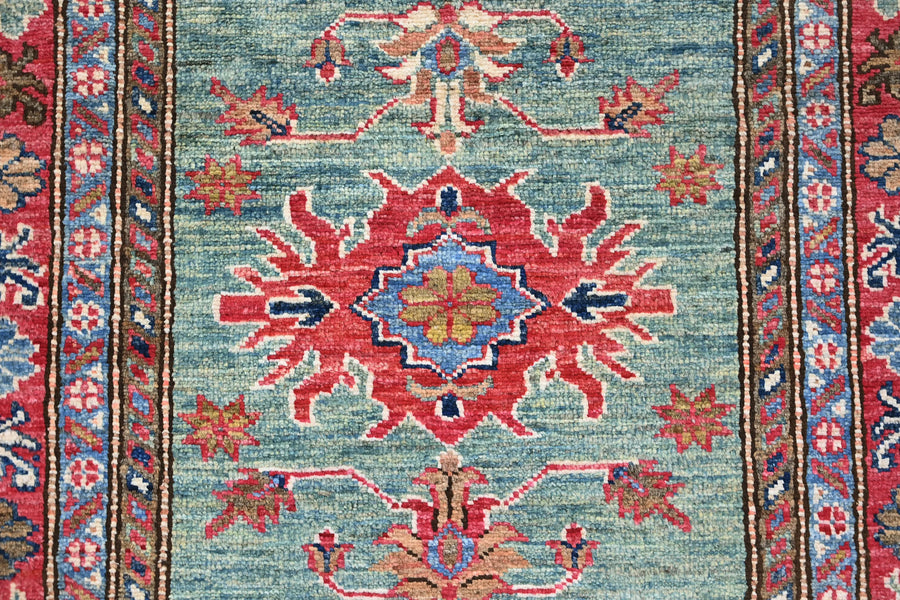Super Kazak Afghan Runner – Sage Horizon