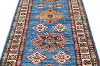 Super Kazak Afghan Runner – Sapphire Odyssey