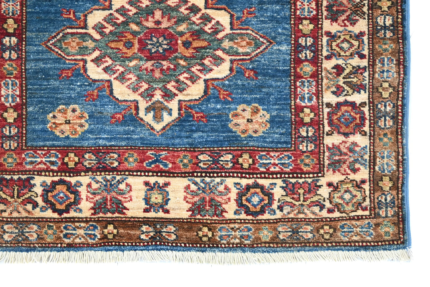 Super Kazak Afghan Runner – Sapphire Odyssey