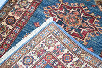 Super Kazak Afghan Runner – Sapphire Odyssey