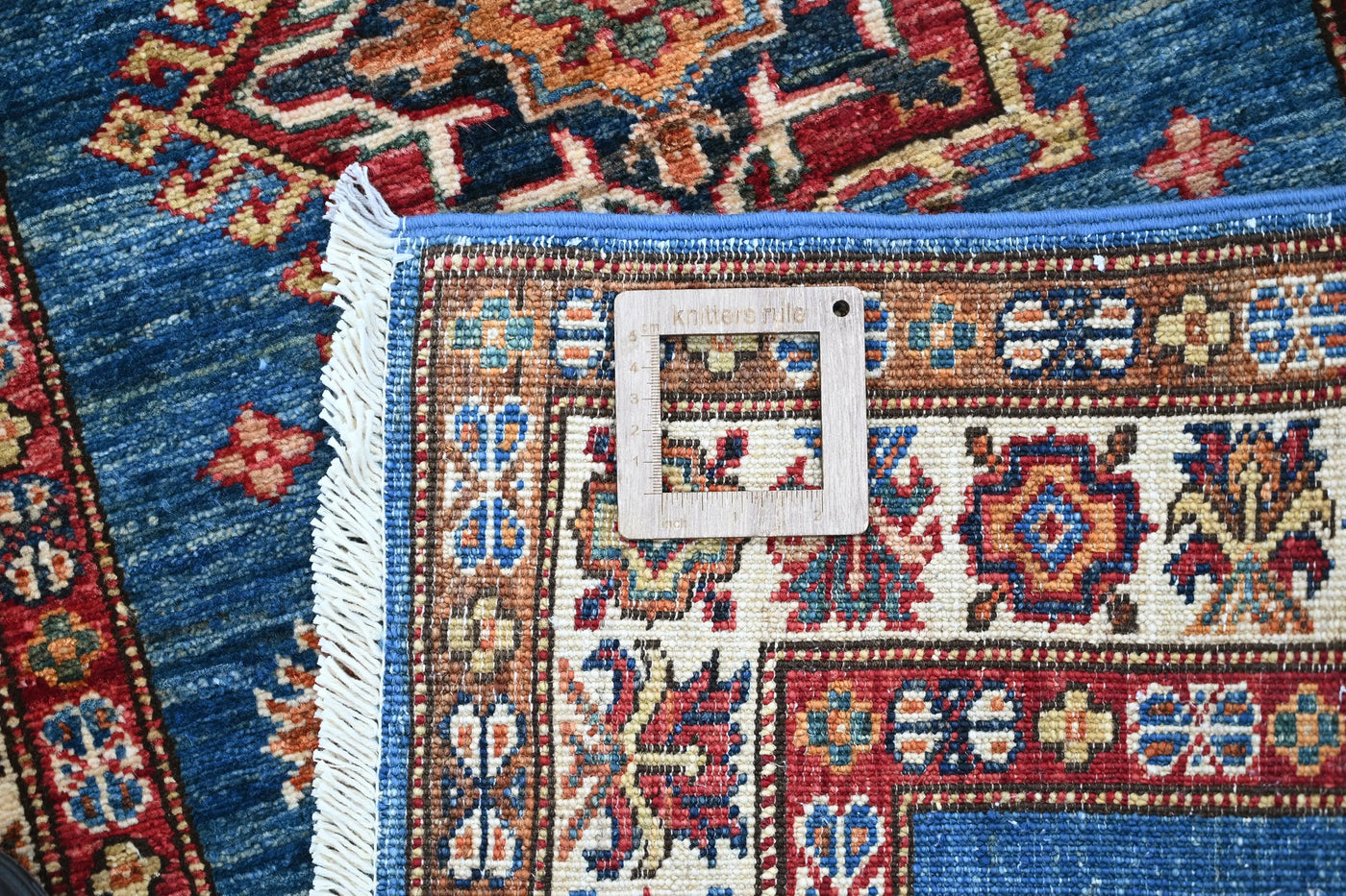 Super Kazak Afghan Runner – Sapphire Odyssey