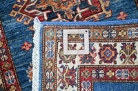 Super Kazak Afghan Runner – Sapphire Odyssey